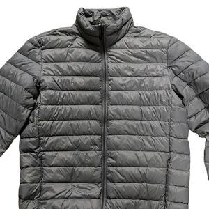 Baleno ~ Ultra Light Down Jacket ~ size XL ~ gray exterior, navy interior
